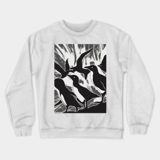 Penguins Shadow Silhouette Anime Style Collection No. 68 Crewneck Sweatshirt